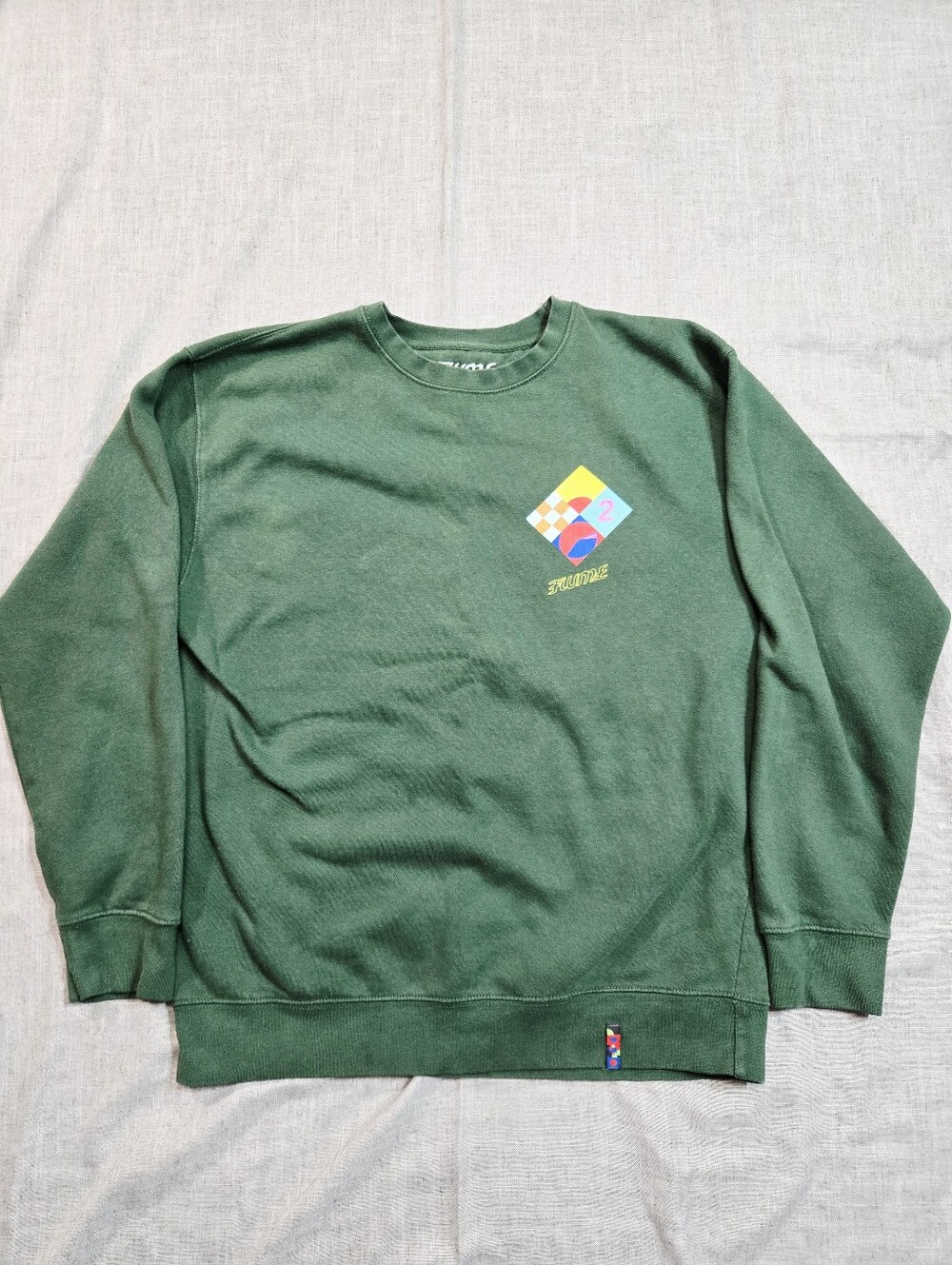 Flume Palaces World Tour Crewneck Sweatshirt Large Forest Green EDM Merch